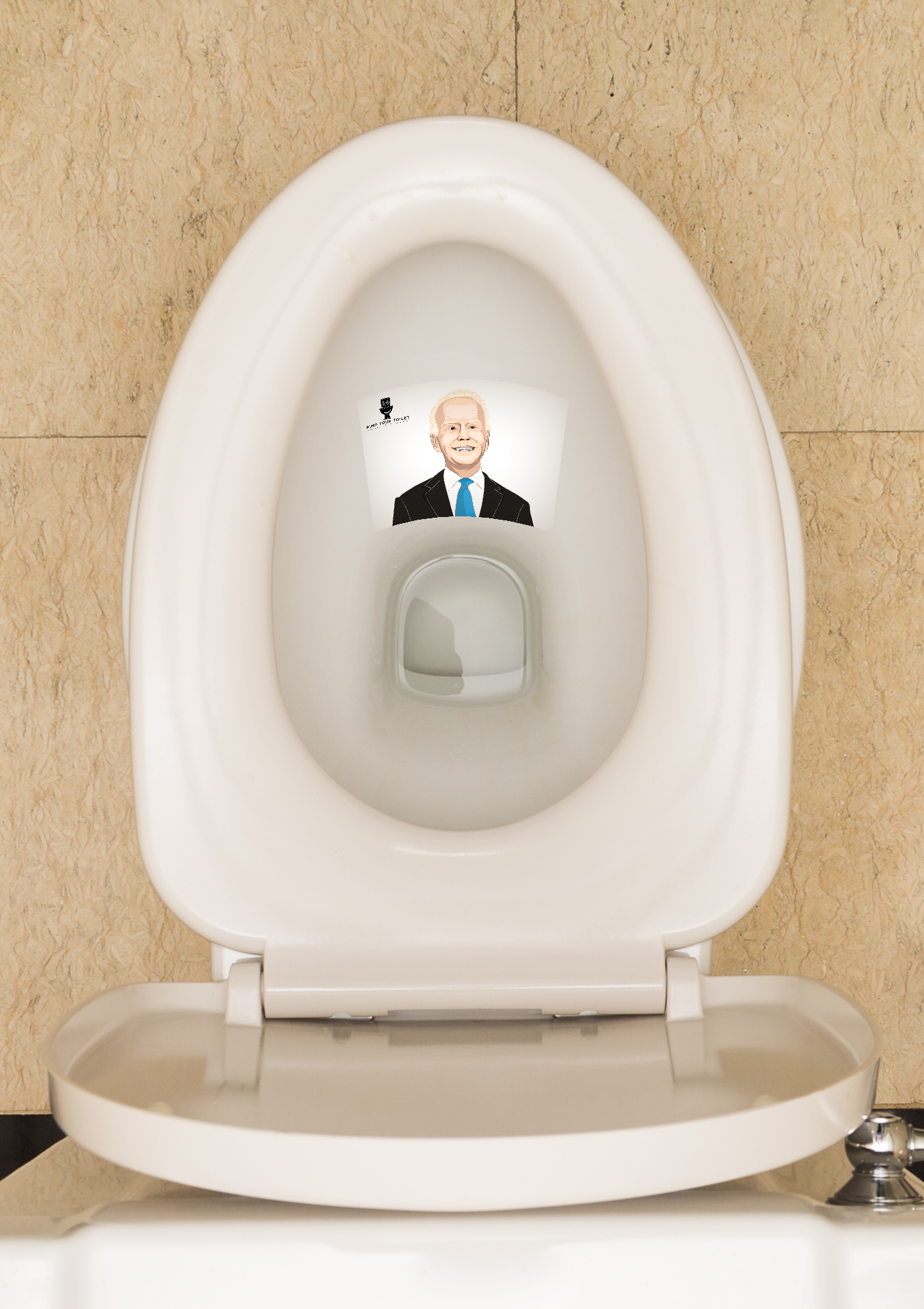 Biden lacht Keramikschoner