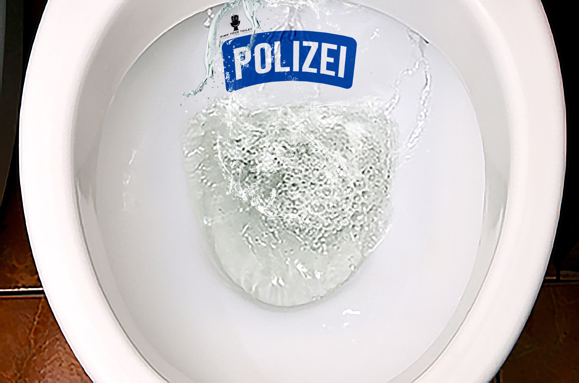 Polizei Keramikschoner