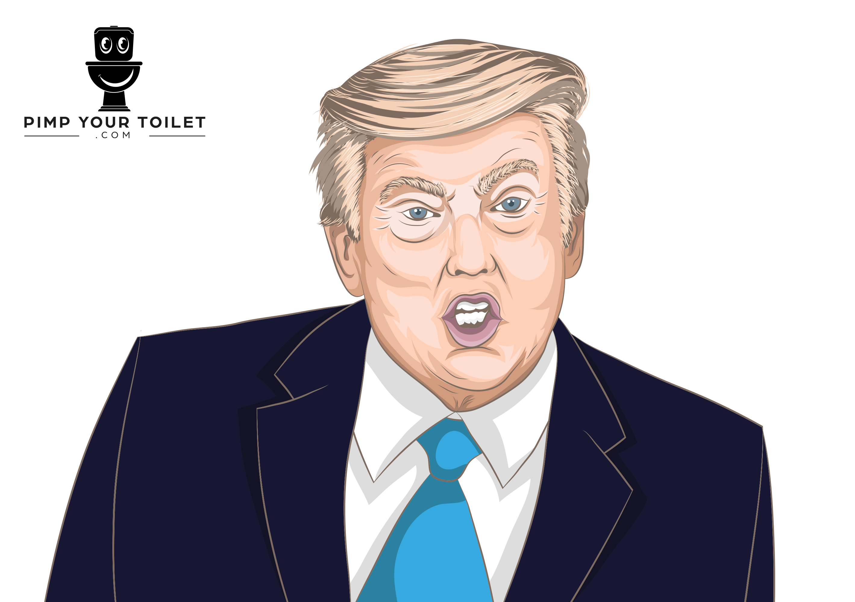 Trump aufgeregt Keramikschoner