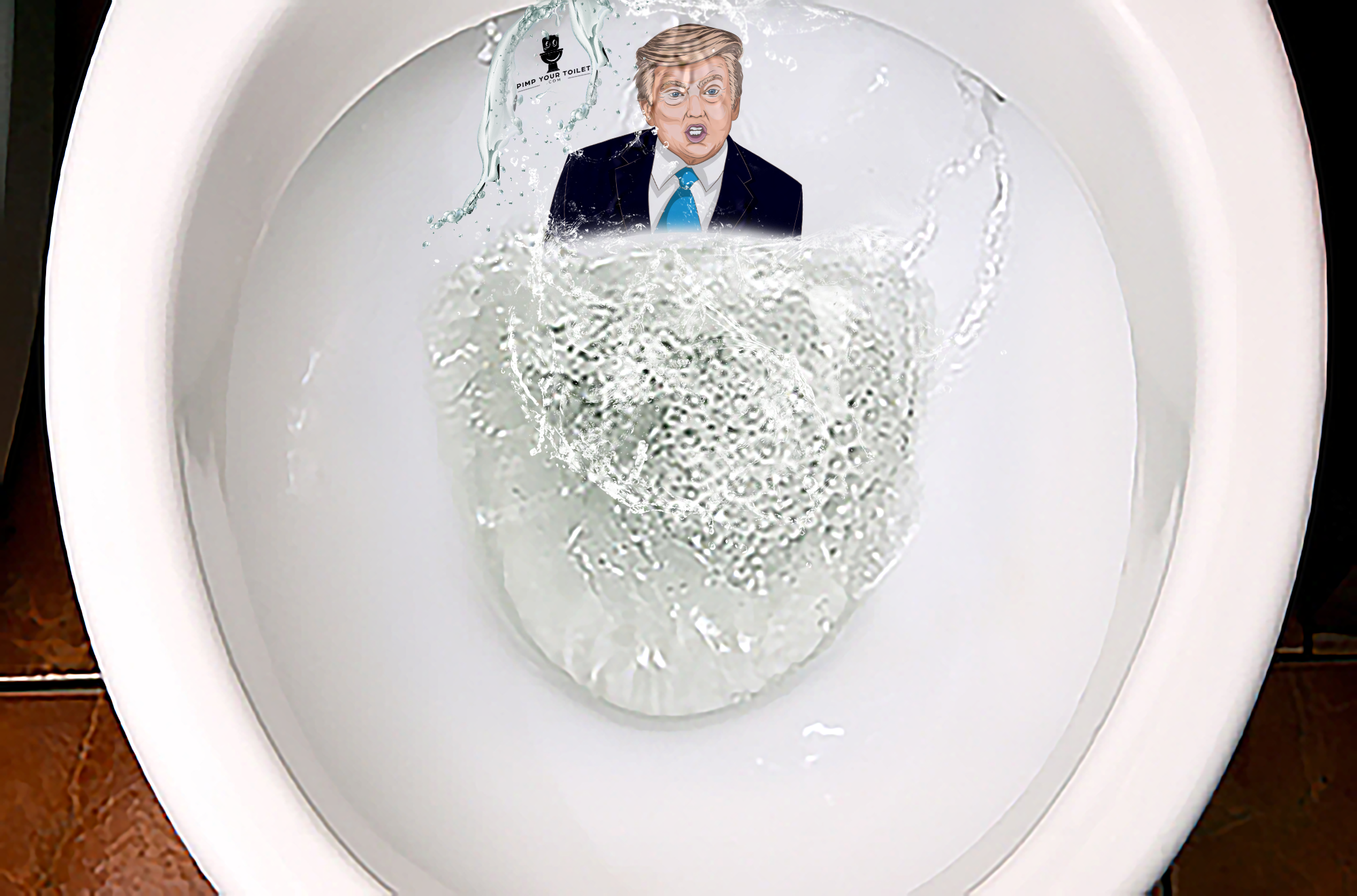 Trump aufgeregt Keramikschoner
