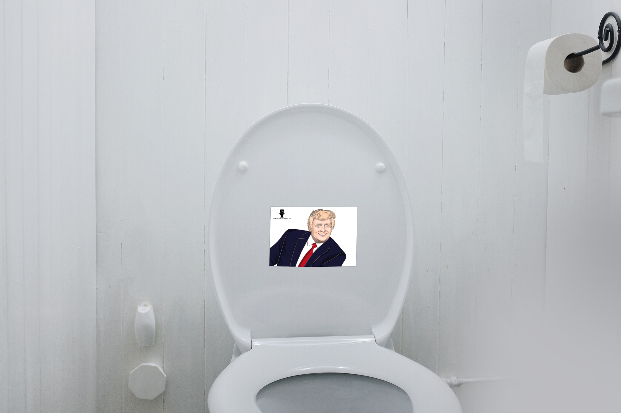 Trump lächelt Keramikschoner