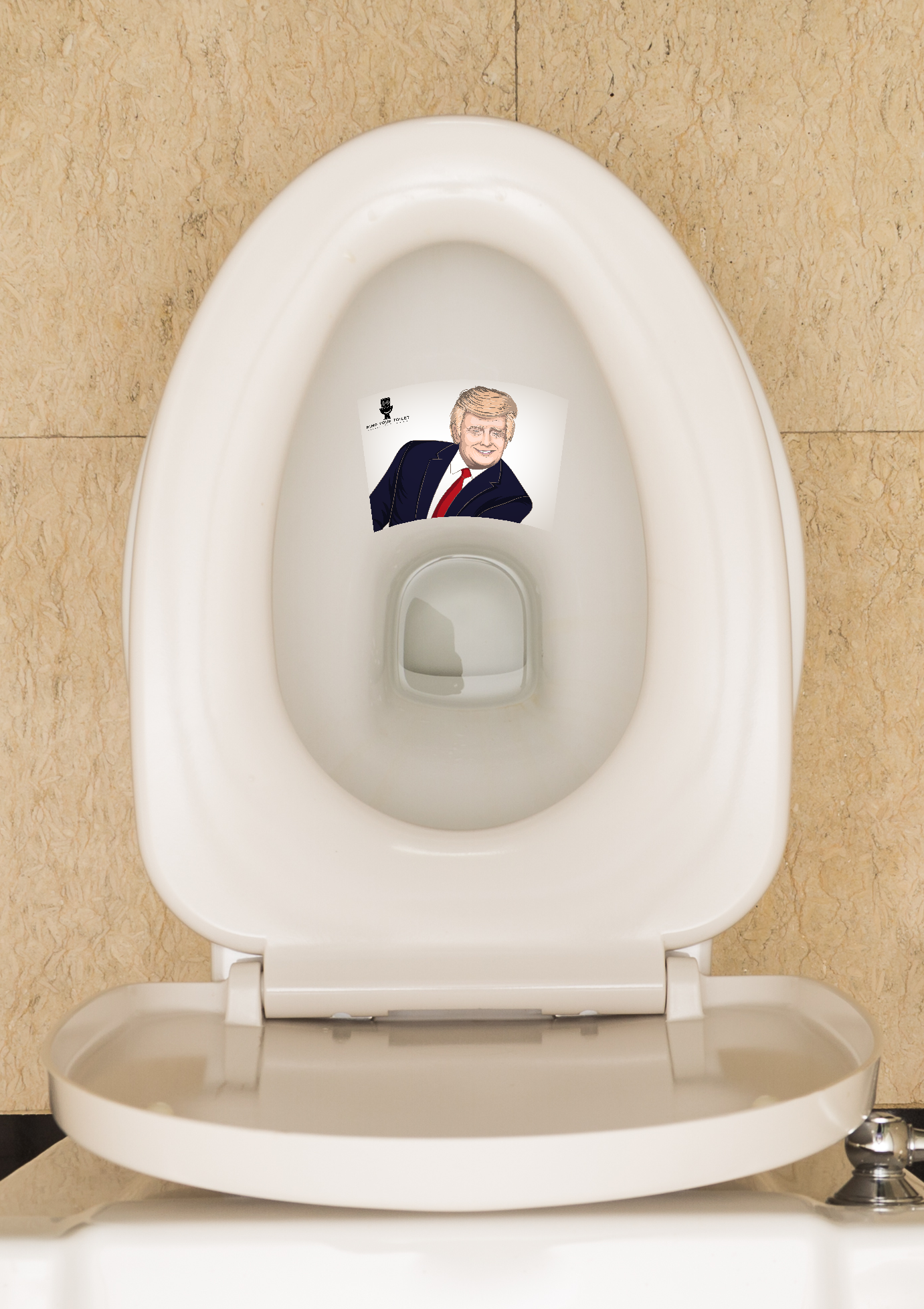 Trump lächelt Keramikschoner