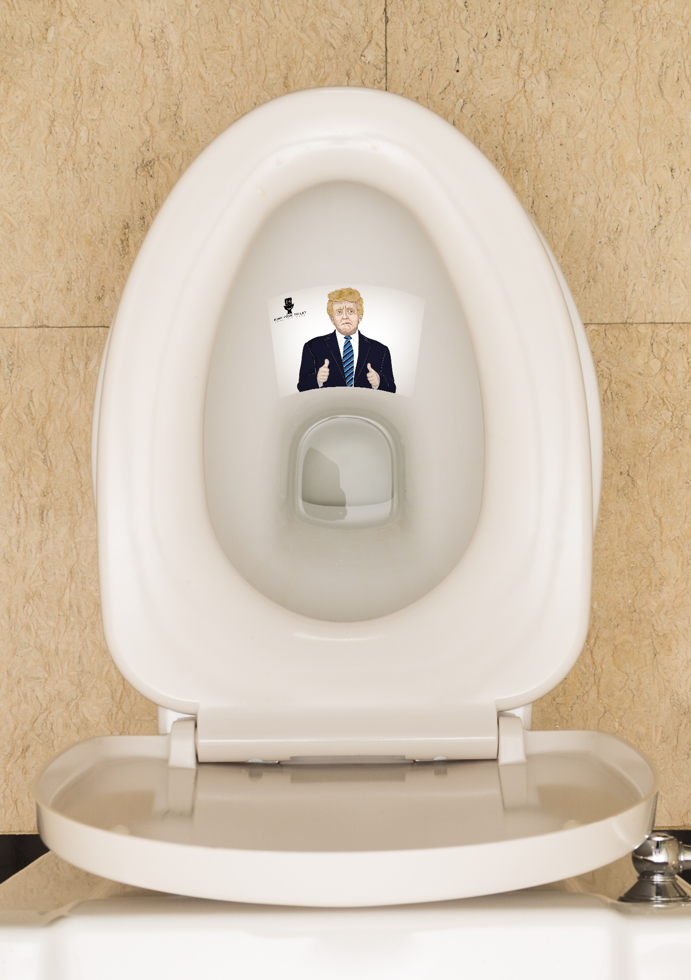 Trump Daumen Keramikschoner