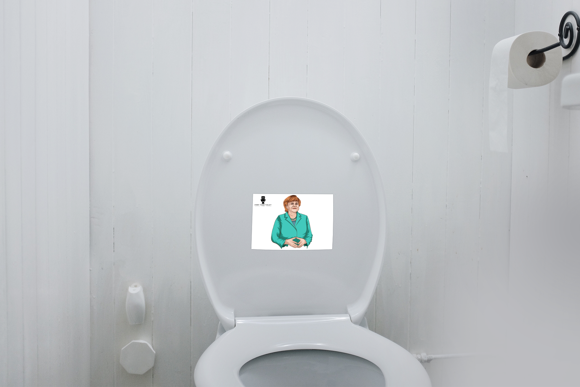 Merkel Keramikschoner Raute des Bösen
