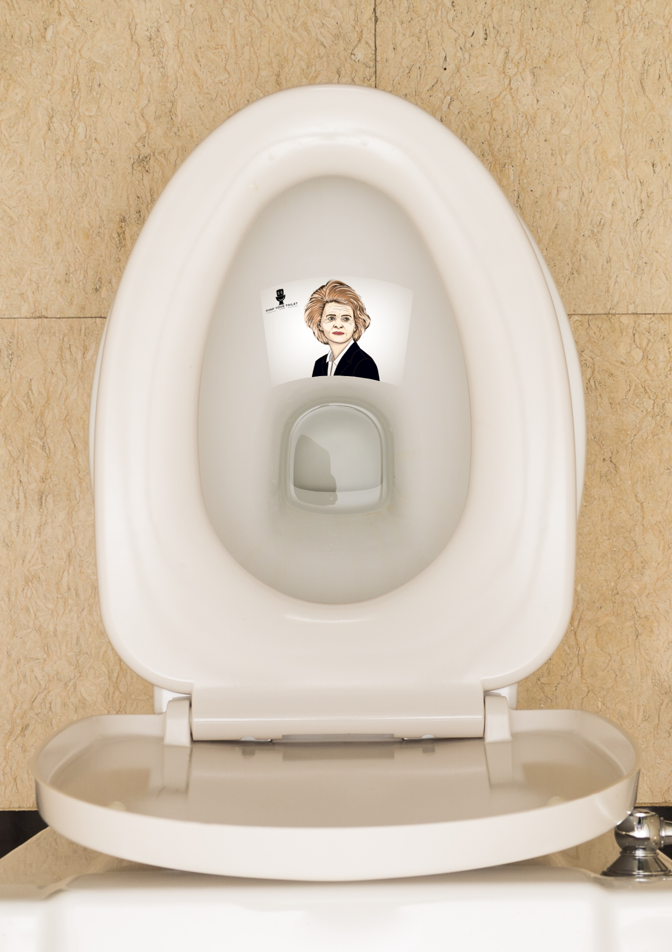 Ursula von der Leyen Keramikschoner